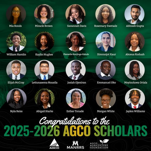 Congratulations to the 2025-2026 AGCO Foundation Scholars!