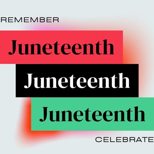 Red, Black and Green Remember and Celebrate Juneteenth Instagram Post